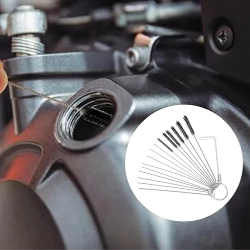 Vista 5 de AHL Kit de herramientas de limpieza de carburador, limpiador de eliminación de chorro de suciedad de carburador para ATV, UTV, motocicleta