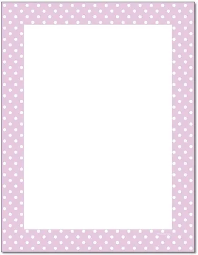 Vista 5 de Papel para impresora láser y de inyección de tinta con membrete de lunares (25 hojas, negro sobre blanco)