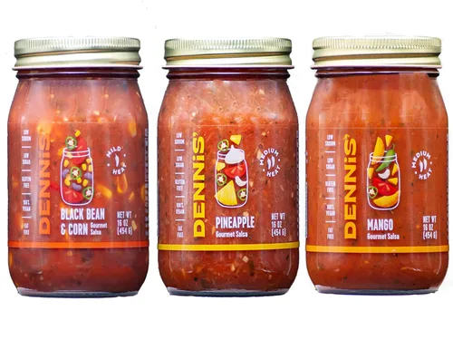 Vista 6 de Dennis' Gourmet - Salsa de frijoles negros y maíz totalmente natural Esta salsa fresca y abundante para restaurante es baja en azúcar, baja