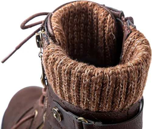 Vista 3 de GLOBALWIN - Botines al tobillo para mujer, botas a la moda estilo combate