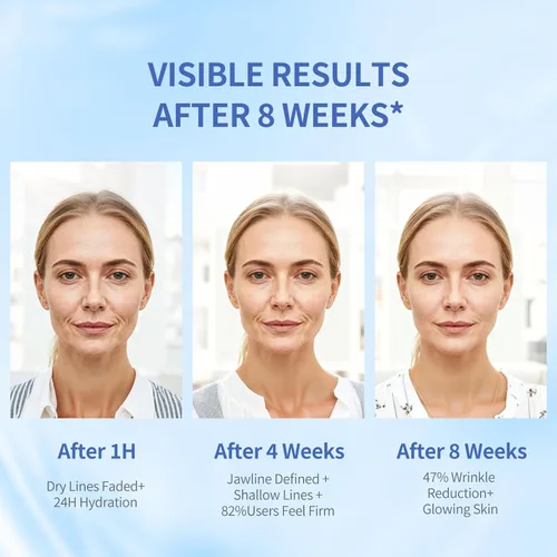 Vista 4 de Crema de noche antienvejecimiento para cara, con péptidos y Pro-xilano, crema antiarrugas para mujeres y hombres, hidratante facial de colágeno