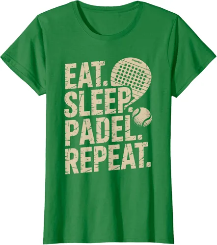 Vista 32 de Camiseta Eat Sleep Padel Repeat Padel Jugador de Tenis