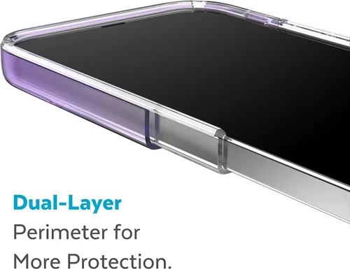 Vista 5 de Speck Funda transparente para iPhone 14 Pro - Protección contra caídas, funda delgada de doble capa resistente a arañazos para iPhone 14 Pro de 6.1