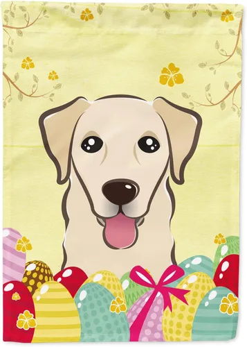 Vista 103 de Caroline's Treasures BB1920CHF - Bandera de caza de huevos de Pascua con diseño de bulldog francés, para casa, gran porche, para colgar en la pared
