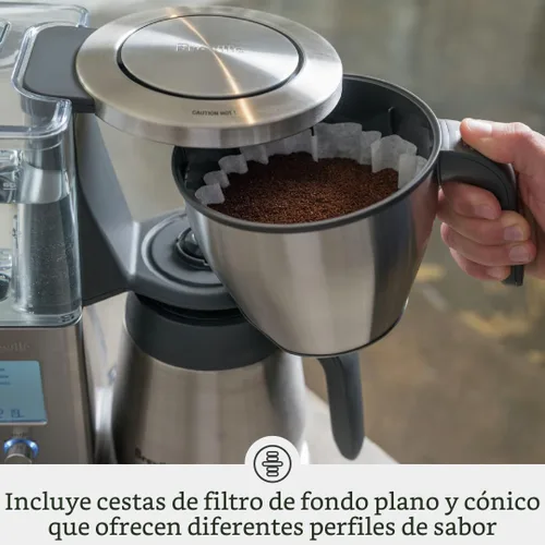 Vista 5 de Breville BDC450BSS Cafetera de precisión con jarra térmica, de goteo, 60 oz, acero inoxidable cepillado