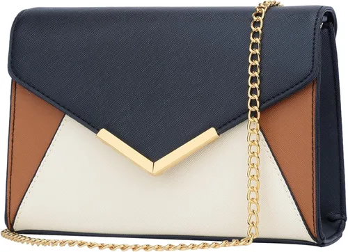 Vista 17 de KKXIU Bolso Clutch de Noche Tipo Sobre de Cuero Sintético Elegante para Mujer, Bolso Plegable para Fiesta, Boda, Graduación