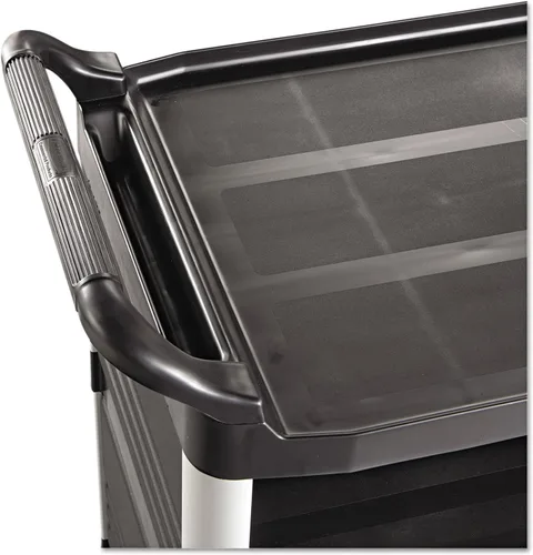 Vista 2 de Rubbermaid Commercial Products Xtra - Carrito utilitario con ruedas, capacidad de 300 libras, 20 pulgadas de ancho x 40-5/8 pulgadas de profundidad