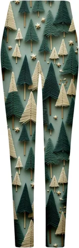 Vista 5 de Leggings Estampado navideño en 3D Pantalones Tig Cintura alta Pantalones Largos chándal Pantalones entrenamiento
