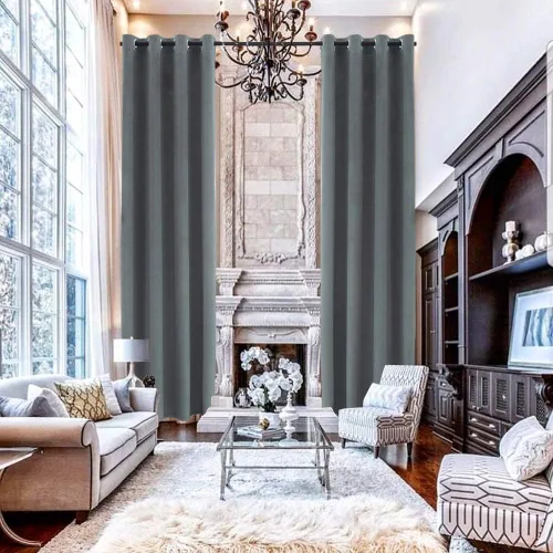 Vista 10 de Cortinas de lujo suaves de terciopelo extra largas, colección de franela hecha a medida Multicolor