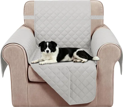 Vista 48 de Fundas para Silla Reclinable Reversibles Funda de Sofá para Mascotas Protector de Muebles Lazy Boy (Silla 23'', Beige/Beige)