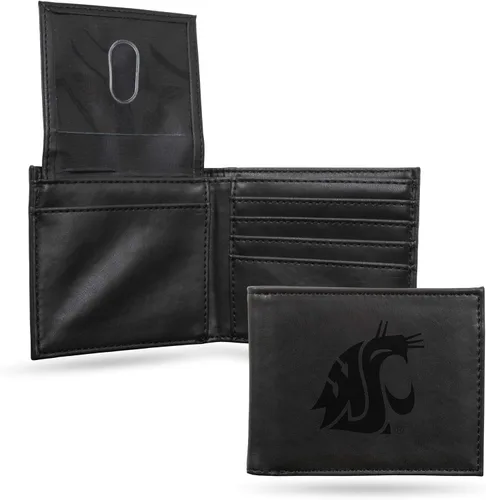 Vista 17 de NCAA Rico Industries Cartera Billetera con Grabado Láser Cartera Billetera con Grabado Láser - Diseño Delgado - Gran Regalo