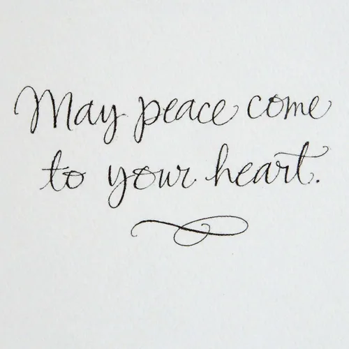 Vista 3 de Tarjeta de condolencias Hallmark Signature (Plumas de Ángel)