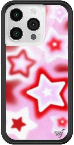 Vista 70 de Wildflower - Fundas compatibles con Apple iPhone 15 Pro Protector de goma negro, certificado de prueba de caída de 4 pies, propiedad de mujeres