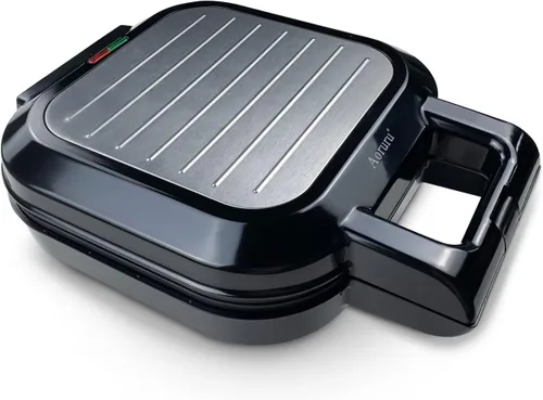 Vista 2 de Waffle Maker - Plancha para gofres belga antiadherente con luz indicadora de 1300 W, 4 rebanadas