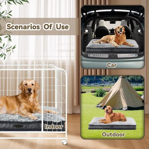 Vista 6 de Cama para perros medianos y pequeños, cama de lujo para perros de felpa, cómoda almohadilla para perrera, tapete para dormir para mascotas