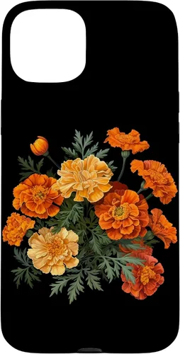 Vista 9 de Funda para iPhone 17 con diseño de flores de caléndula del mes de nacimiento