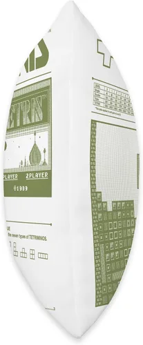 Vista 2 de Tetris 8-Bit - Cojín moderno, 16 x 16 pulgadas, multicolor