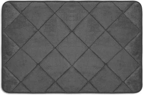 Vista 17 de Home Dynamix Capri Haven - Tapete de baño de espuma viscoelástica lavable a máquina, negro, 22 x 42 pulgadas