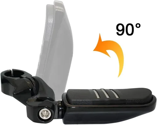 Vista 3 de FOVPLUE Estriberas de carretera de 1.25 pulgadas, estriberas ajustables en ángulo para motocicleta Harley Davidson Touring Road King Road Glide