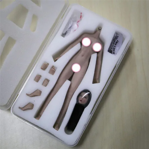 Vista 4 de Figura de acción a escala 1/12, TBLeague T01 T02 T03 T04 T05 cuerpo flexible súper sin costuras femenino de 6 pulgadas, cuerpo de silicona completo