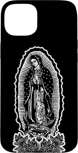 Vista 9 de Funda para iPhone 16 Nuestra Señora Virgen De Guadalupe Virgen María Tattoo Hombres Mujeres