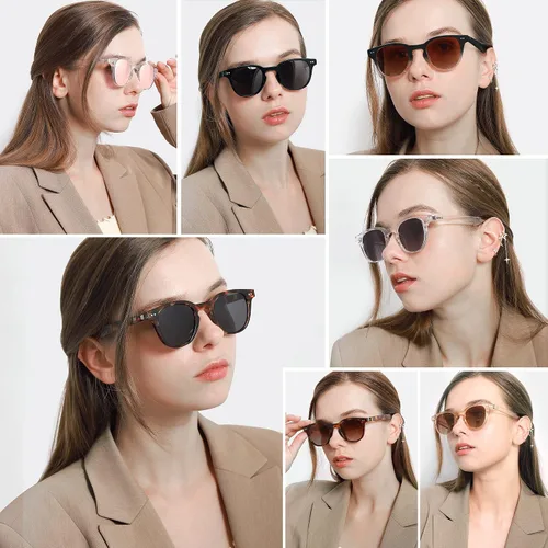 Vista 2 de MEETSUN Vintage Round Polarized Sunglasses for Women Classic Small Retro Shades UV400 Protection