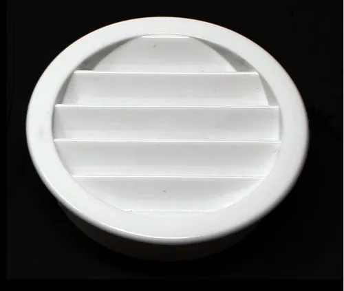 Vista 4 de 2.5 "rejilla redonda de plástico Soffit rejilla de ventilación de aire para reptiles cubierta (3, blanco)