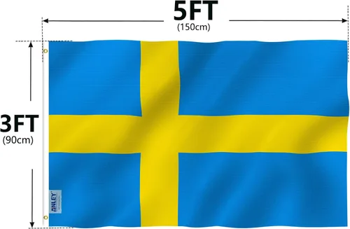 Vista 7 de Bandera de Estados Unidos., Sweden