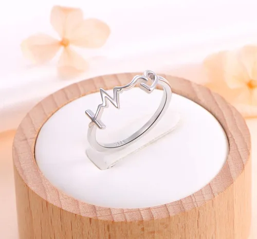 Vista 4 de Anillo de plata de ley S925 para mujer, niña, joyería cristiana
