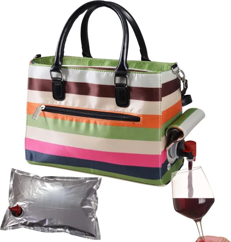Vista 17 de Primeware – Bolsa aislante para bebidas con bolsa de 3 litros Almacenamiento térmico caliente y frío Dispensador portátil para vino, cócteles