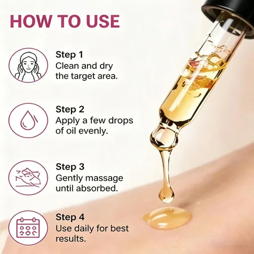 Vista 6 de Cypria Cyperus Rotundus Hair Growth Inhibitor Oil, Herbal Body Oils, Skin Smoothing & Moisturizing Oil, Lightweight Plant Based Oil for Arms, Legs
