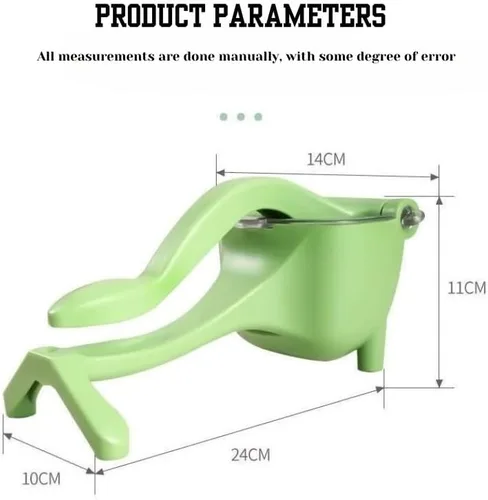 Vista 6 de Exprimidor manual de cítricos – Exprimidor manual de limón para naranja, lima, pomelo – Extractor de jugo resistente – Exprimidor de mano fácil