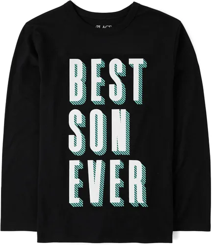 Vista 9 de The Children's Place Boys' Dinos,Cars,Sports Long Sleeve Graphic T-Shirts Jugador de Bball Jump
