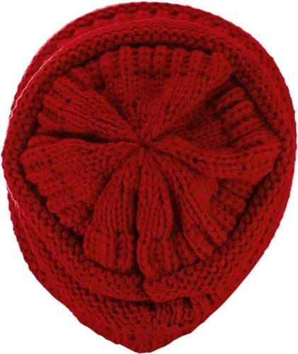 Vista 596 de C.C Trendy Warm Chunky Soft Stretch Cable Knit Beanie