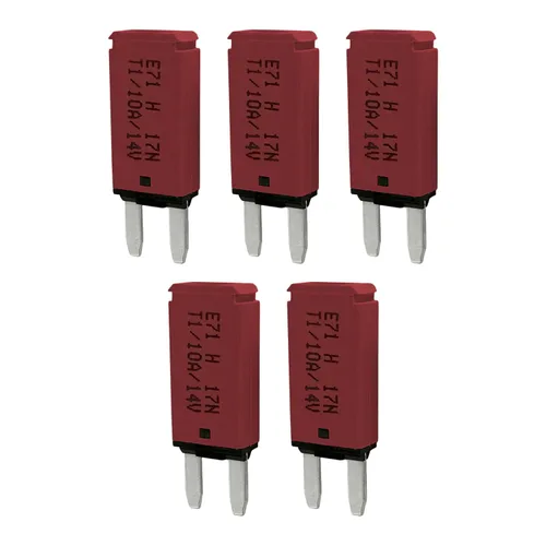 Vista 25 de Mini ATM Auto Reinicio 5 Amperios Disyuntor de Circuito Fusible para Protección de Batería de Audio Automotriz Marina RV Coche Camión (T1) Reinicio