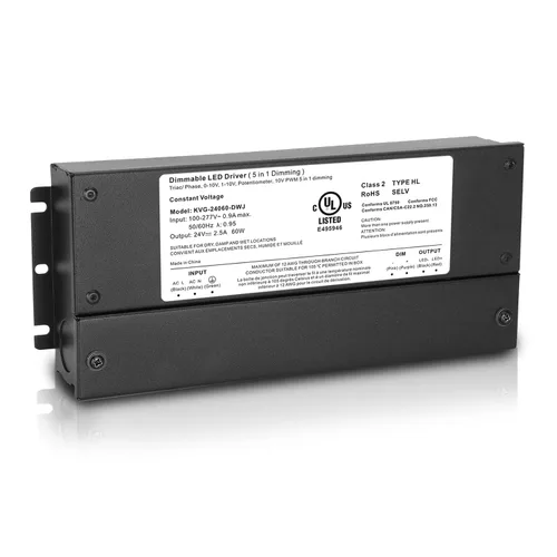 Vista 16 de 150W Dimmable LED Driver 24V, 110V-277V AC a 24V DC llevó el transformador Compatible con atenuador Lutron y Leviton