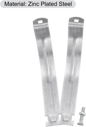 Vista 4 de uxcell Abrazaderas de puntal EMT de 6-1/2 "de acero para conductos rígidos y tubería 4 unids universal EMT Strut Clamp con perno y tuerca