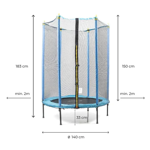 Vista 9 de Cama Elástica Infantil con Red de Seguridad Zuply InnovaGoods