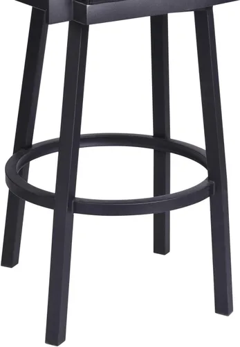 Vista 12 de Armen Living Taburete Balboa, negro vintage