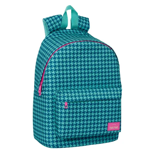 Vista 4 de Mochila para Portátil Nait Nait Pata de gallo verde Verde 31 x 41 x 16 cm
