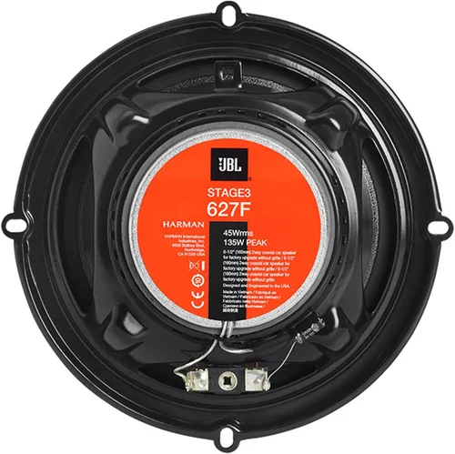 Vista 3 de JBL Stage 3627F - Altavoz de audio bidireccional para automóvil de 6.5 pulgadas, sin parrilla, negro