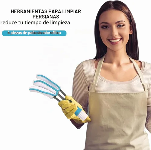 Vista 7 de SetSail Plumero ciego, cepillo limpiador de ventanas con 5 fundas