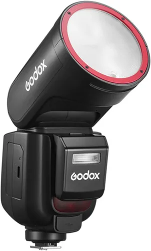 Vista 9 de Godox V1Pro-C TTL Flash para cámaras Canon, 1/8000 HSS 500 flash de potencia completa, tiempo de reciclaje de 1.3s, 2.4G inalámbrico con flash
