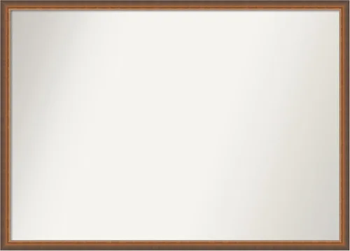 Vista 57 de Amanti Art Espejo de baño de bronce para sobre fregadero, 29 x 19 pulgadas, espejo rectangular de bronce antiguo, marco de madera tradicional