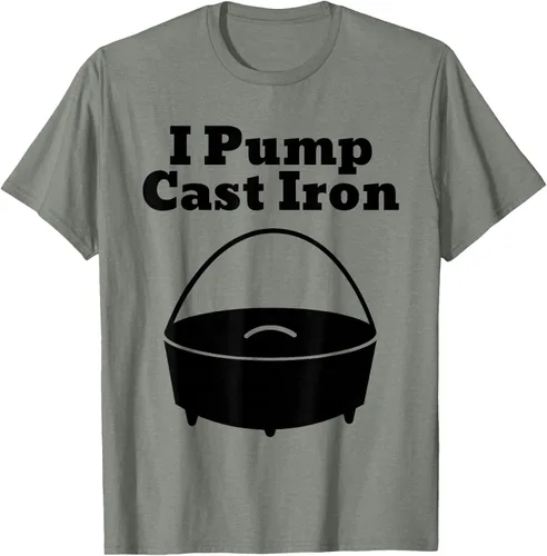 Vista 61 de I Pump - Camiseta de hierro fundido para cocinar al horno holandés