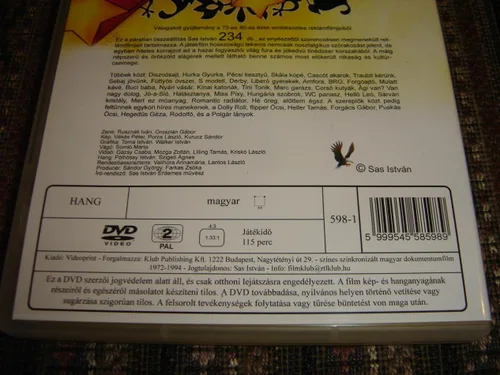 Vista 5 de Sas Reklámok Válogatott gyjtemény a 70-es 80-as évek emlékezetes reklámjaiból DVD Region 2 PAL Audio Hungarian Hello Leo Fabulon Libero Agi Van