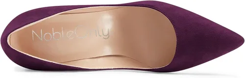 Vista 4 de NobleOnly Zapatos de tacón alto con punta puntiaguda para mujer, zapatos clásicos sexys y sexys para oficina