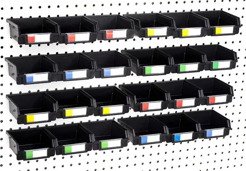 Vista 28 de Papeleras de Pegboard – tamaños 3.5", 5", o 7