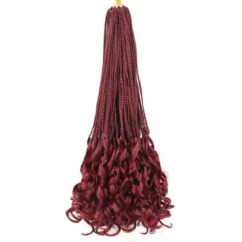 Vista 25 de Cabello para Trenzas Rizo Francés Color 1 Trenzas de Ganchillo Rizo Francés 10 Pulgadas Trenzas de Caja Cabello de Ganchillo para Mujeres y Niños
