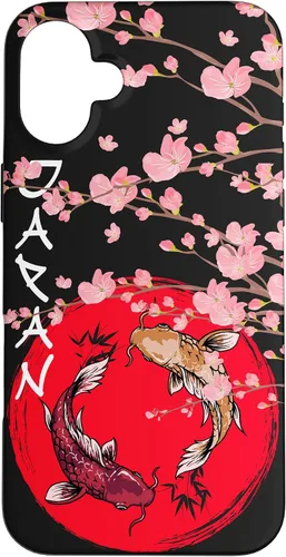 Vista 23 de koi Fish Ying yang,Japanese Flag Japan - Cherry Blossom Case for iPhone 17